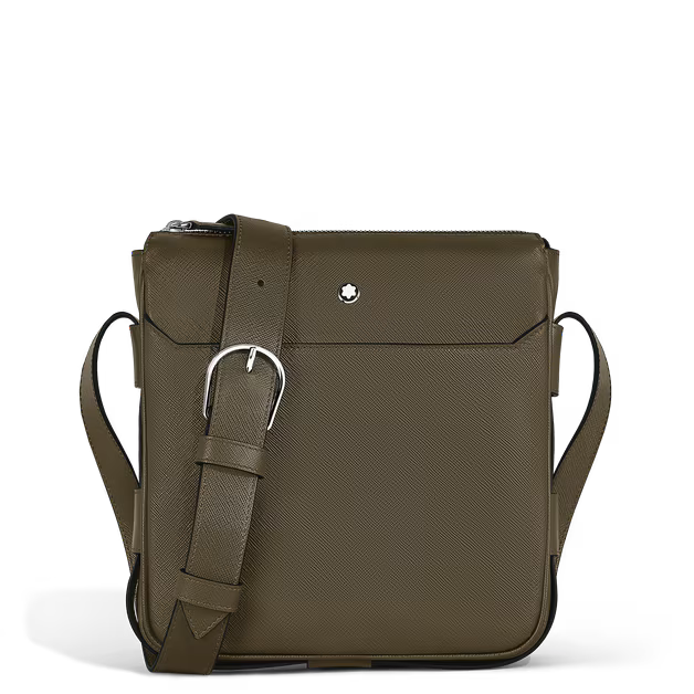 Sac Messenger Vertical en Cuir Sartorial
