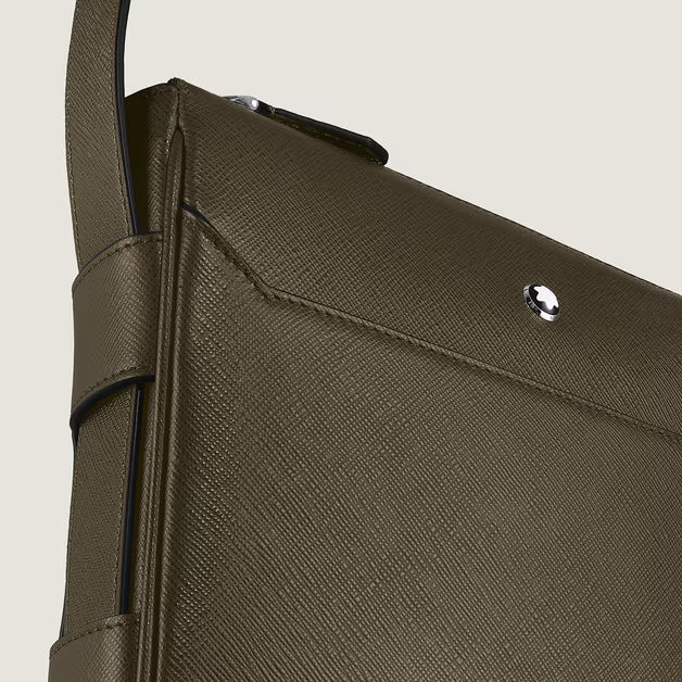 Sac Messenger Vertical en Cuir Sartorial