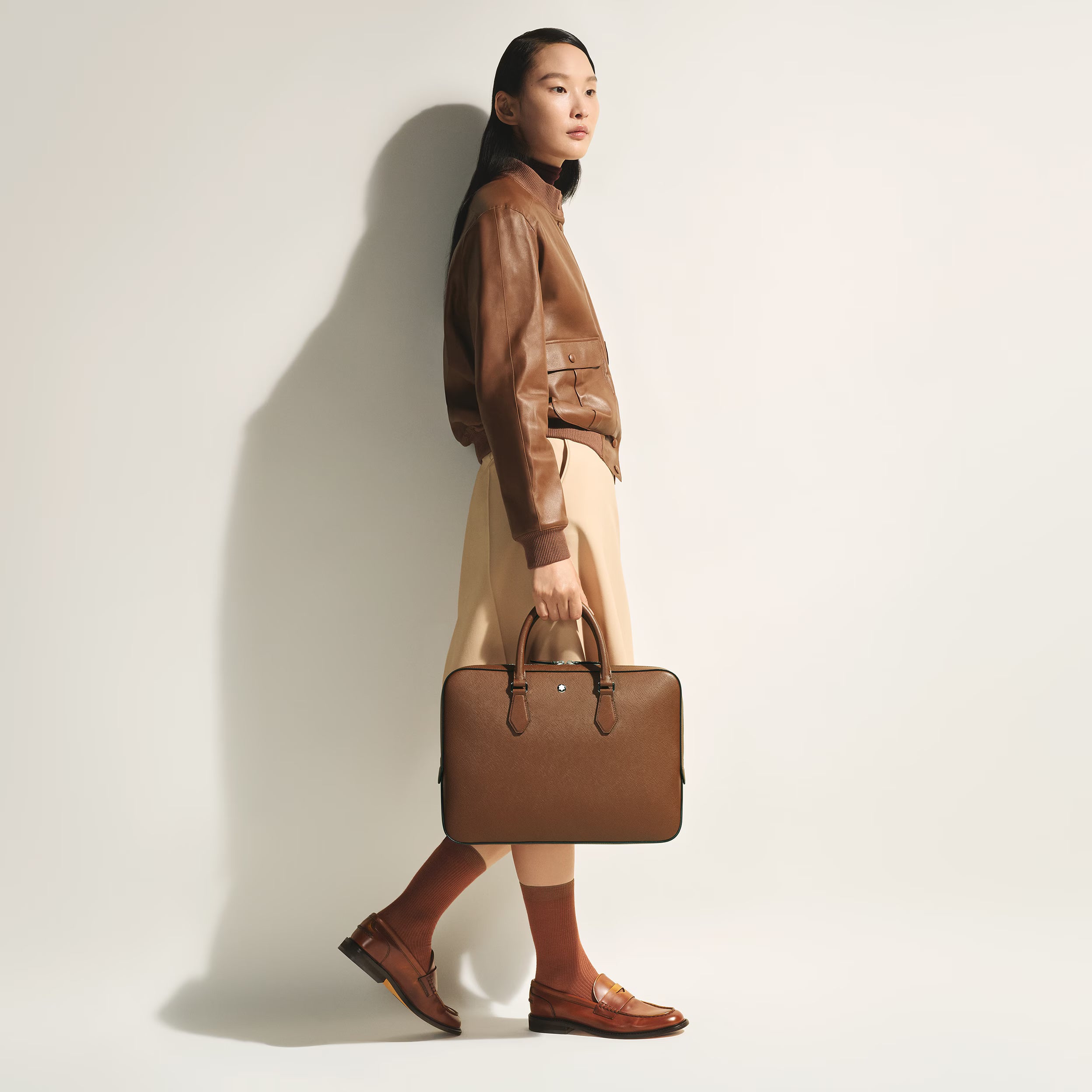 Porte-Documents Fin en Cuir Sartorial