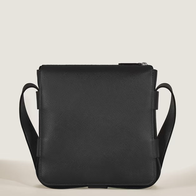 Sacola Messenger Vertical em Couro Sartorial