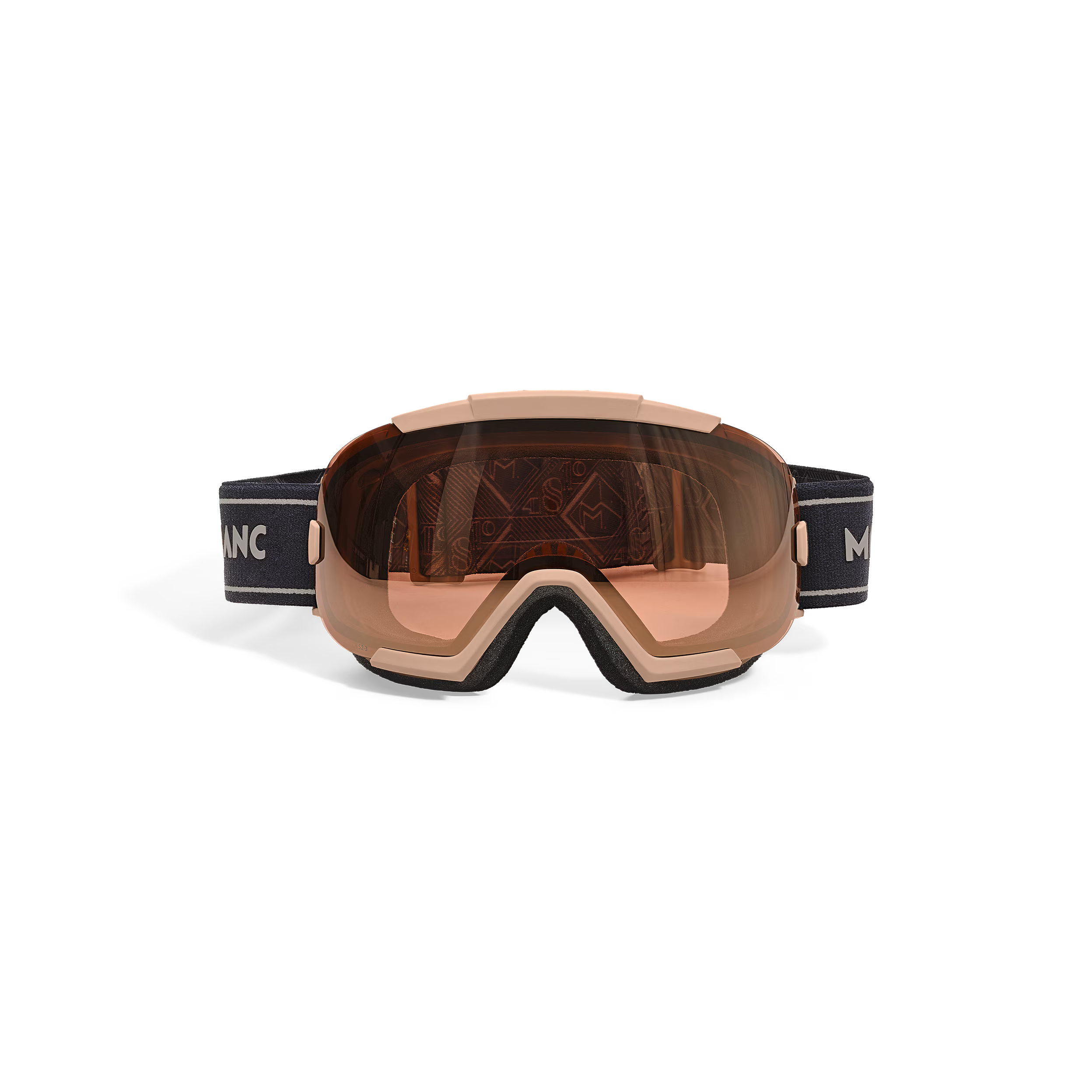 Máscara de Esqui Retangular com Armação Injetada Preta