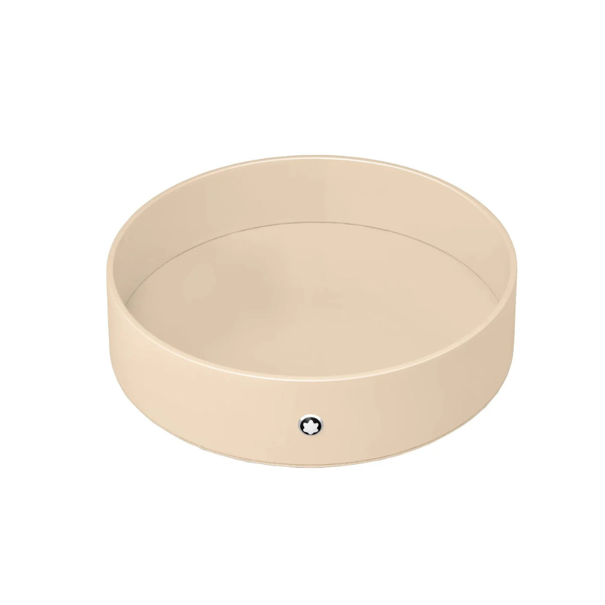 Tablero de escritorio redondo lacado en tono marfil Montblanc (grande)