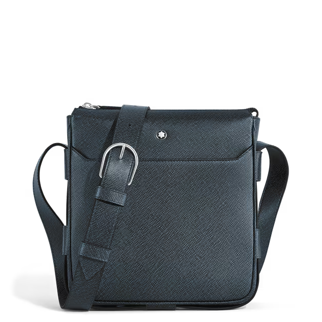 Sacola Mensageiro Vertical em Couro Sartorial