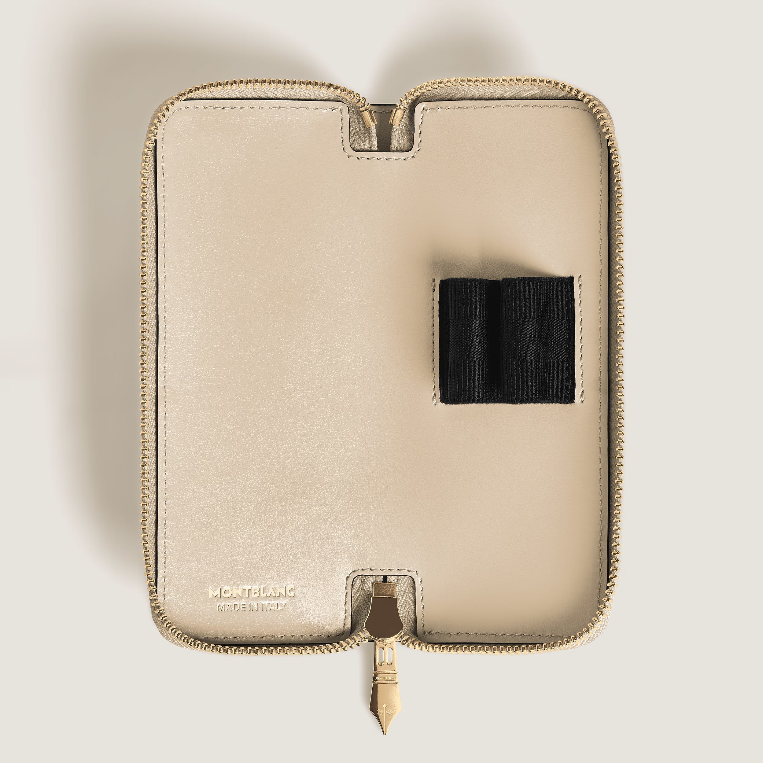 Meisterstück Estuche de cuero para instrumentos de escritura con cremallera para 2