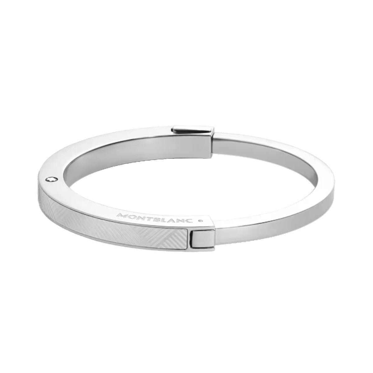 Bracelet hommeMontblancBracelet Jonc Montblanc en Acier avec Motif Extreme
