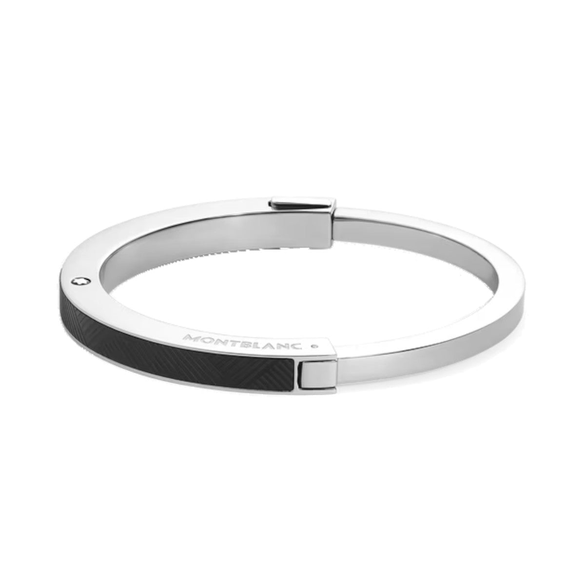 Bracelet hommeMontblancBracelet Jonc Montblanc en Acier avec Motif Extreme