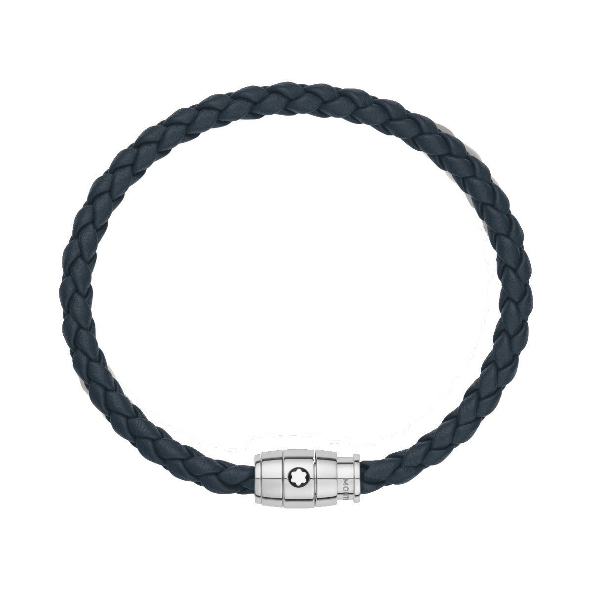 Bracelet hommeMontblancBracelet large Montblanc cuir souple bleu d’AvioS