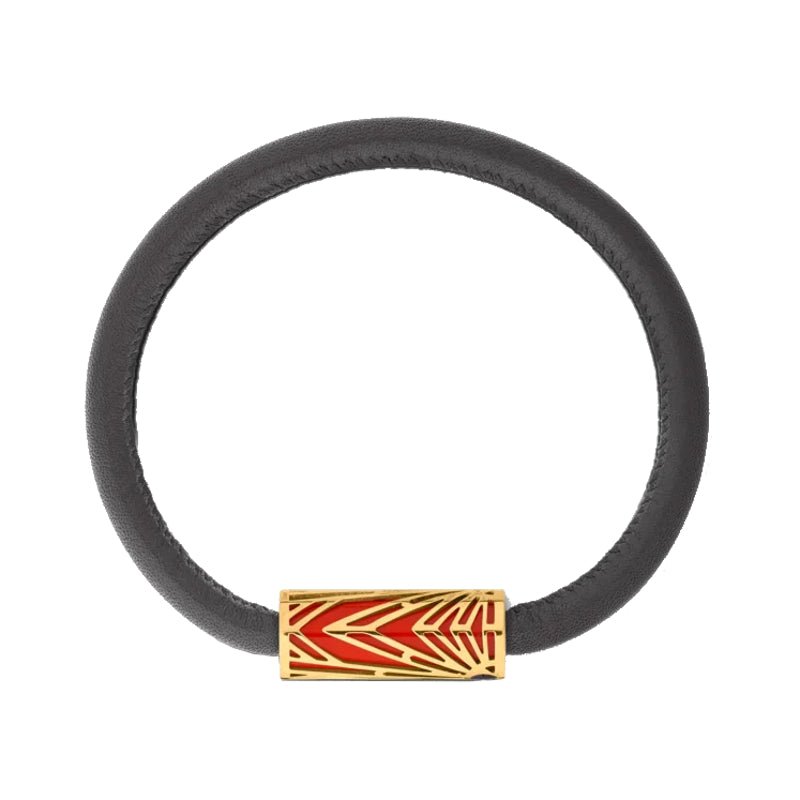 Bracelet hommeMontblancBracelet Montblanc de la collection Meisterstück The Origin, en teinte corailS