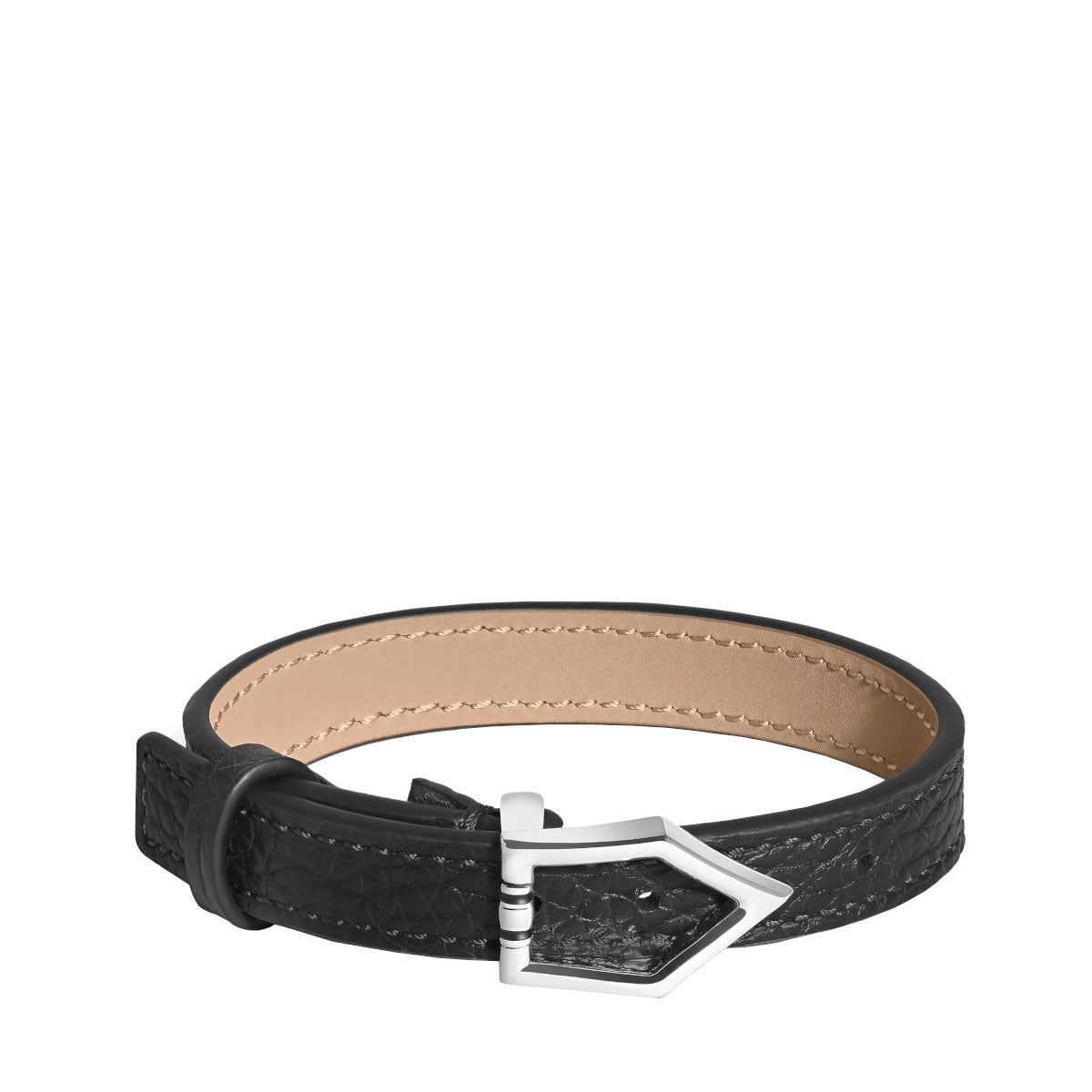 BraceletMontblancBracelet Ajustable Horseshoe Montblanc grainé noir