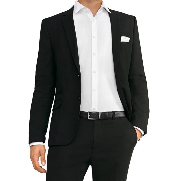 Ceinture hommeMontblancCeinture affaires noire à couper selon la taille