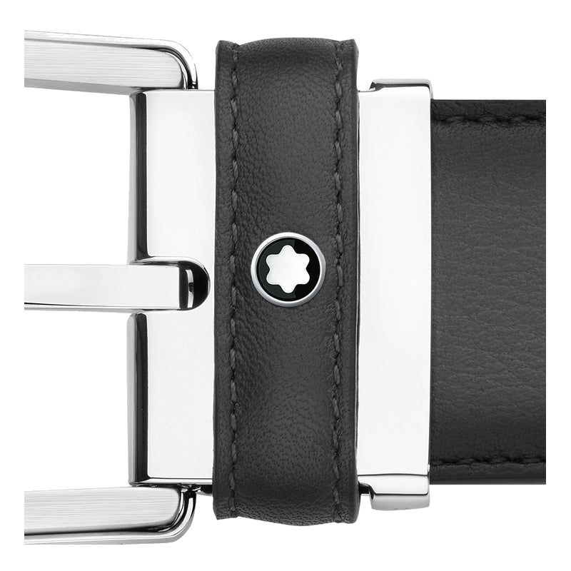 Ceinture hommeMontblancCeinture Montblanc à boucle fer à cheval de 35 mm en cuir