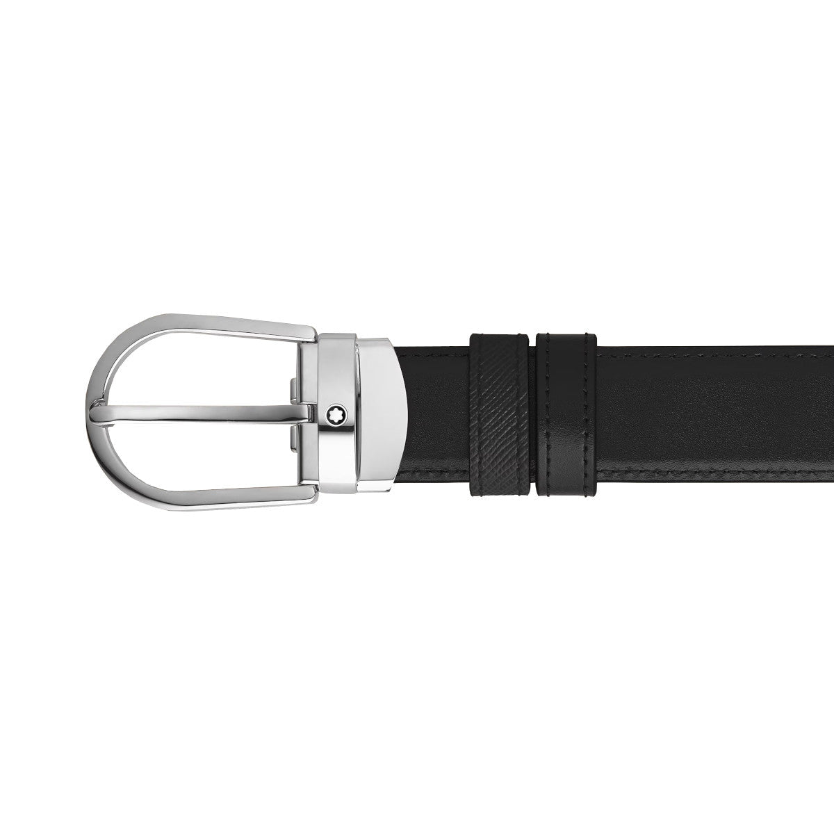 Ceinture hommeMontblancCeinture Réversible Horseshoe 30 mm Montblanc Sartorial Noir