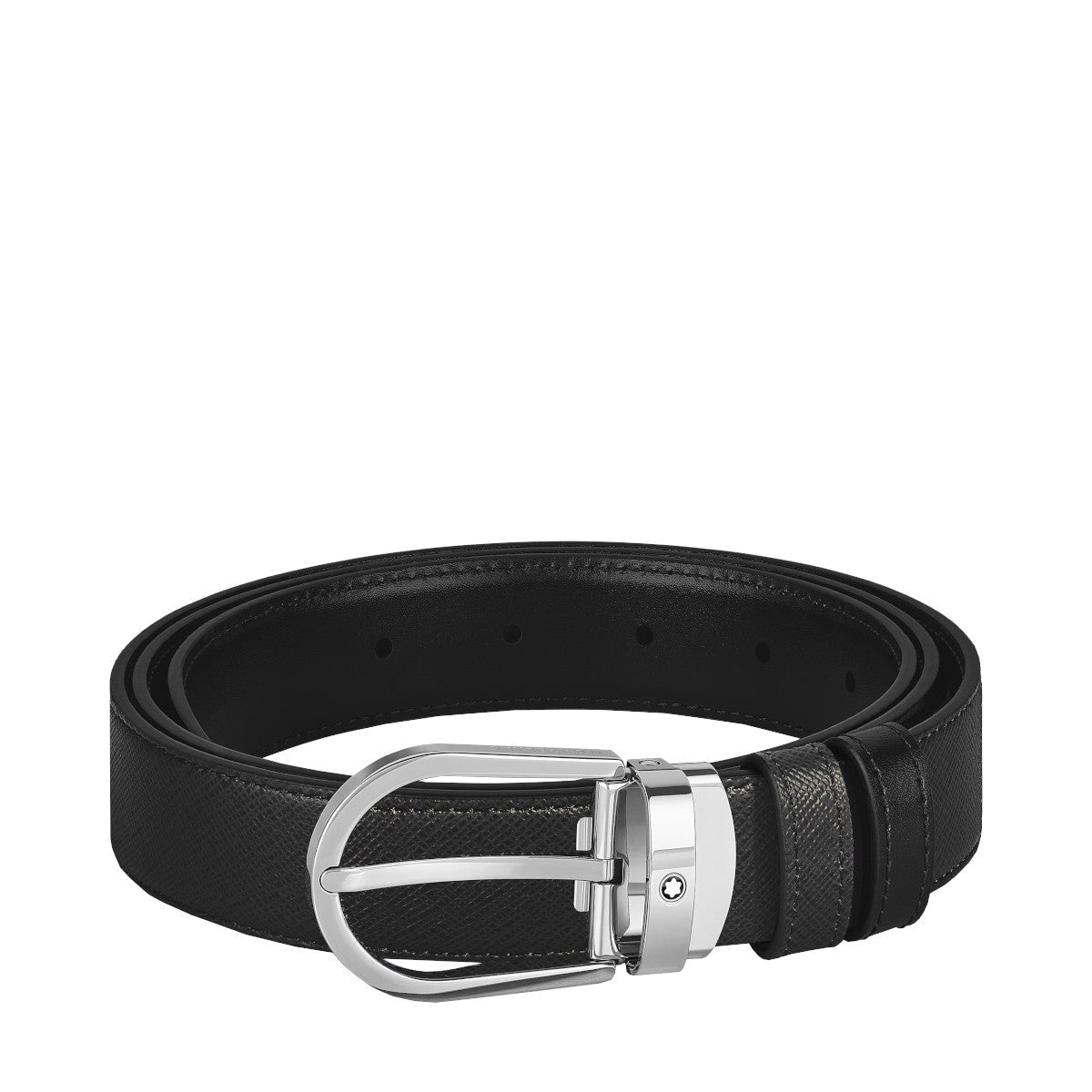 Ceinture hommeMontblancCeinture Réversible Horseshoe 30 mm Montblanc Sartorial Noir