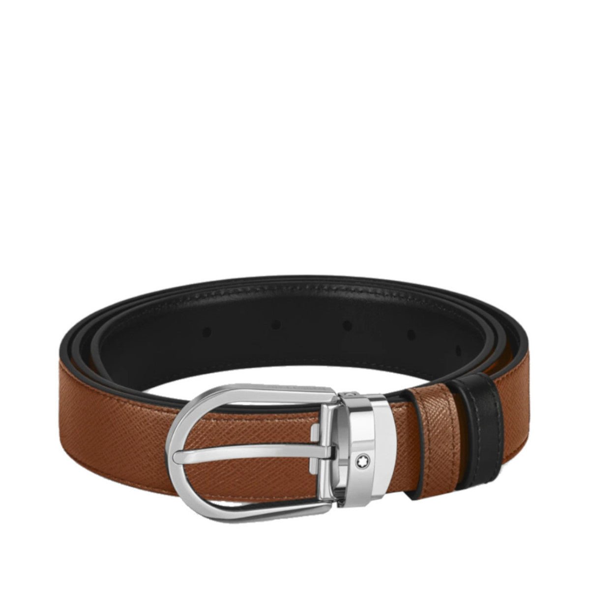 Ceinture hommeMontblancCeinture Réversible Montblanc 35 mm en Cuir Noir/Marron