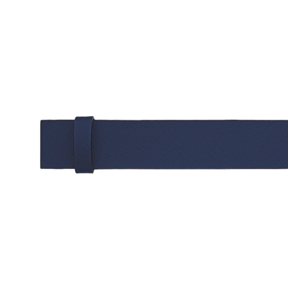 Ceinture hommeMontblancCeinture Réversible Montblanc en Cuir Saffiano Imprimé Bleu/Noir