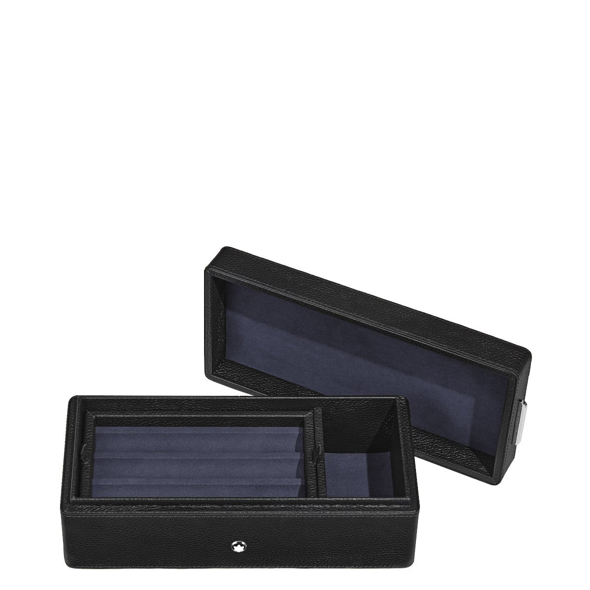 Coffret pour stylosMontblancBoîte à Stylos Montblanc en Cuir Grainé Noir