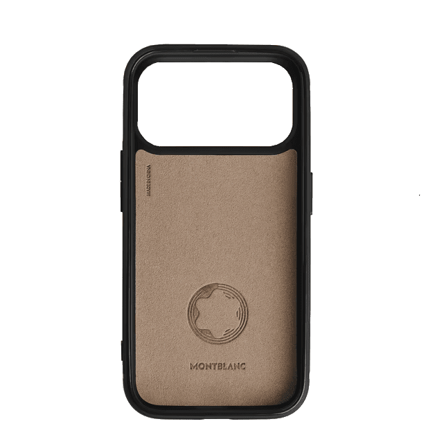 HandyhülleMontblancHartschalenhülle für iPhone 17 Pro mit 2cc aus Montblanc Extreme 3.0 Leder