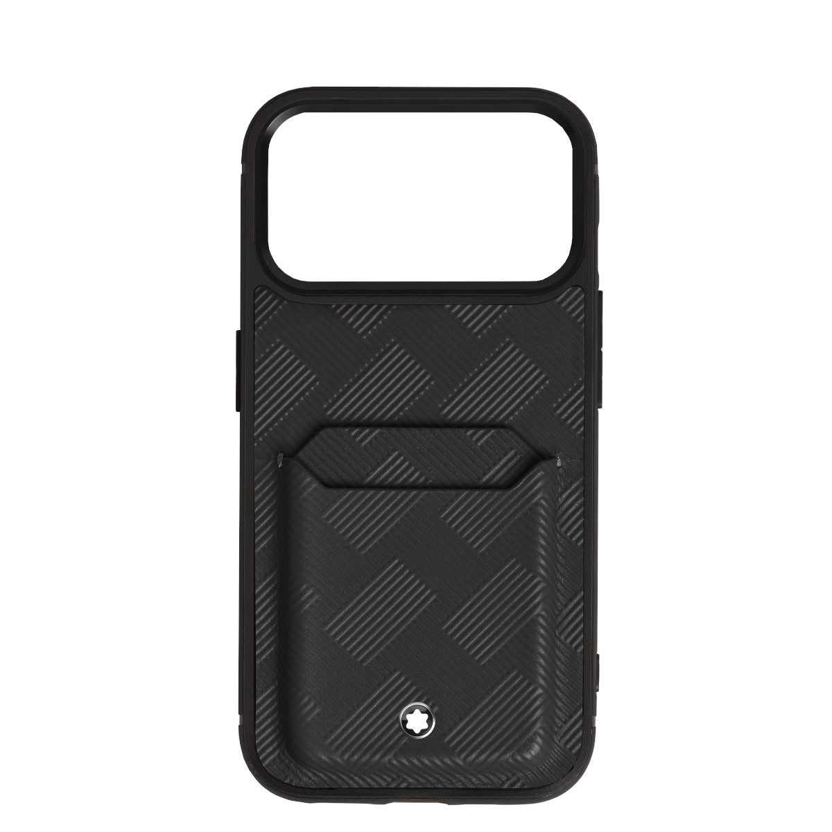 Étui pour téléphoneMontblancÉtui Rigide pour iPhone 18 Pro Max Montblanc avec 2cc en Cuir Extreme Noir