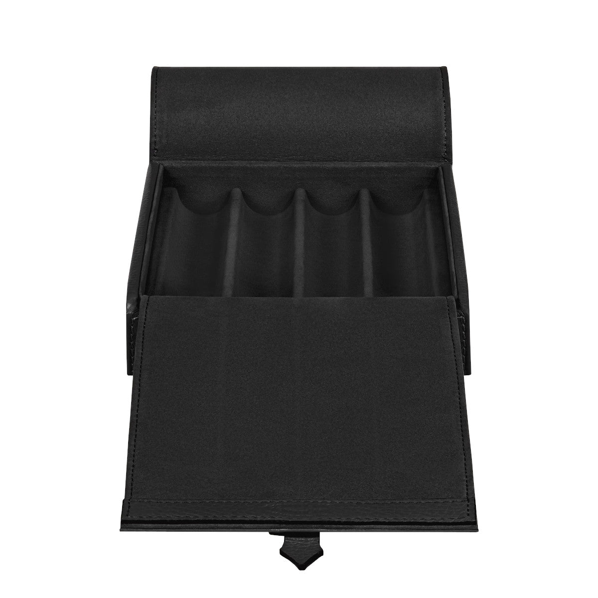 Coffret de Voyage pour 4 Instruments d’Écriture Montblanc Grainé Noir