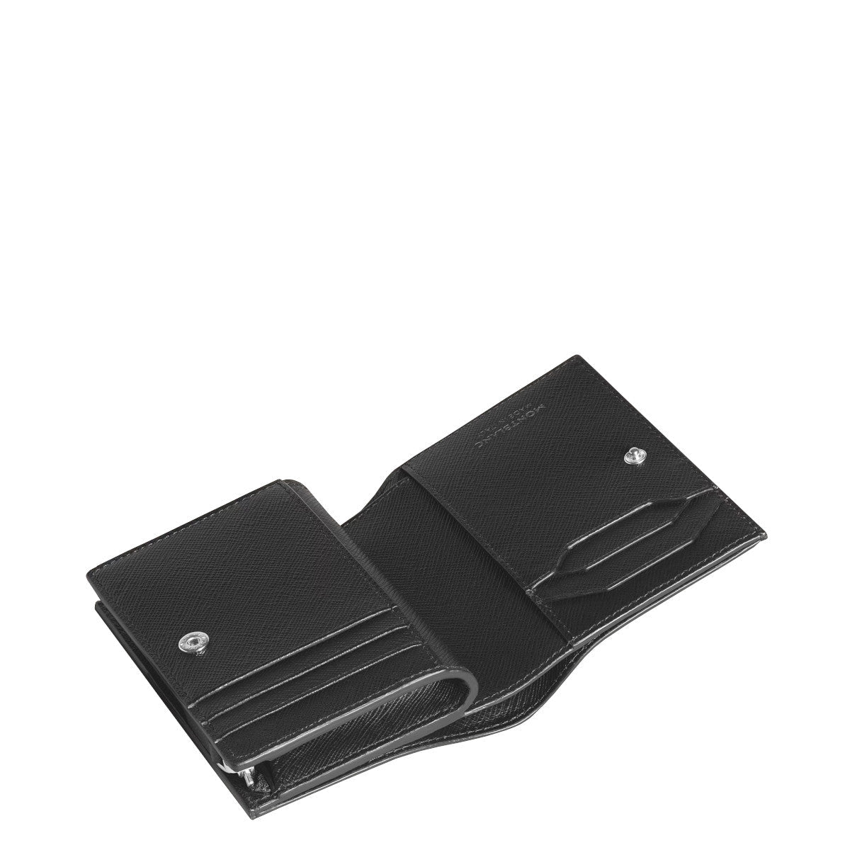 Portefeuille Compact 6cc Zippé Montblanc Sartorial Noir