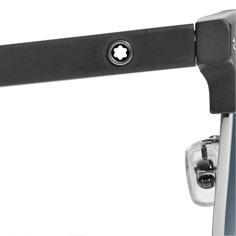 Lunettes de soleilMontblancLunettes de soleil carrées à monture en acétate noire