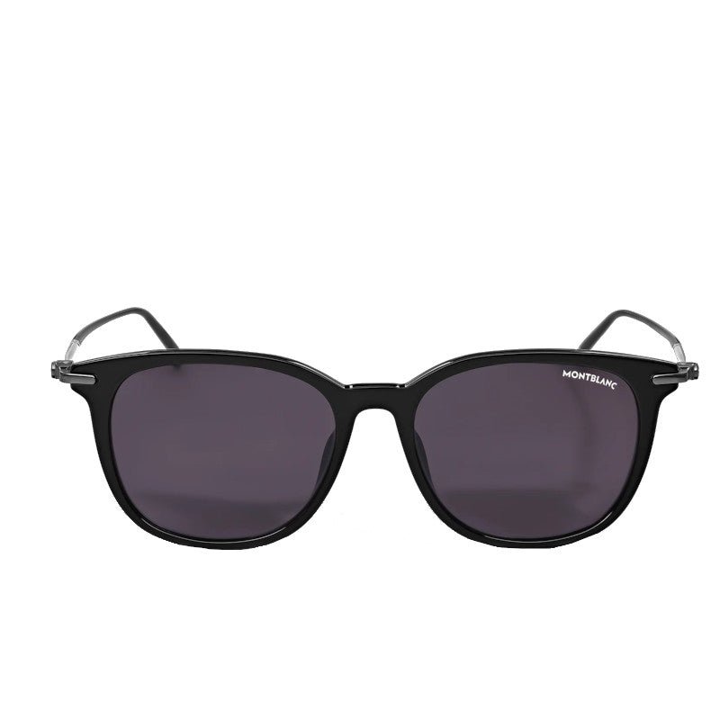 Lunettes de soleilMontblancLunettes de soleil rectangulaires à monture en acétate noir
