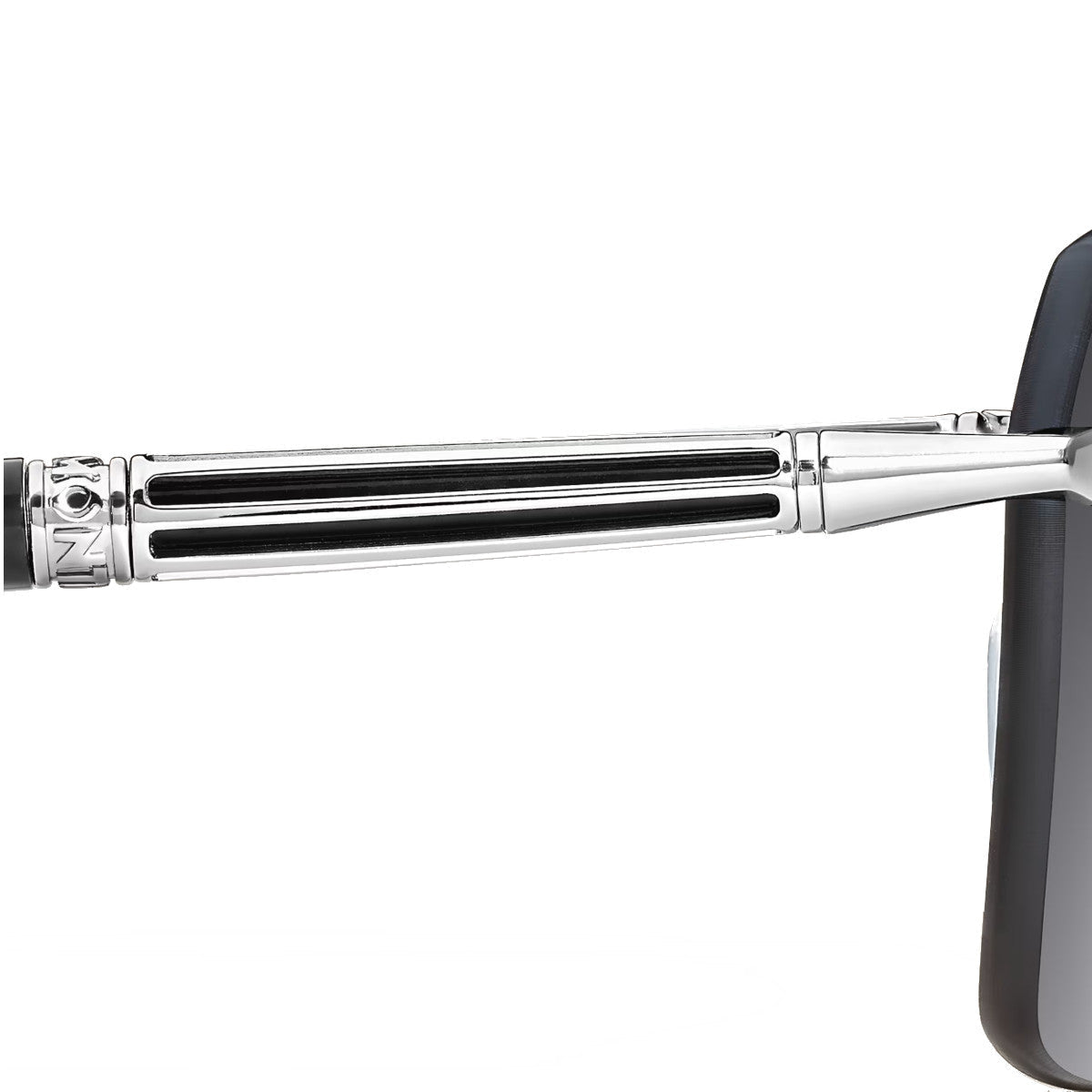 Lunettes de soleilMontblancLunettes de Soleil Rectangulaires Montblanc à Monture Métal Argenté