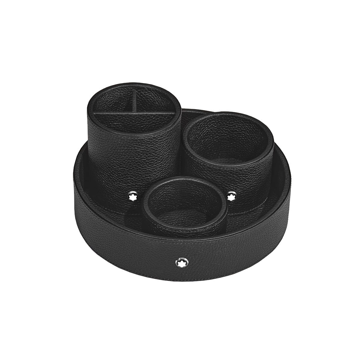 PlateauMontblancPlateau de Bureau Rond Grand Format montblanc Grainé Noir