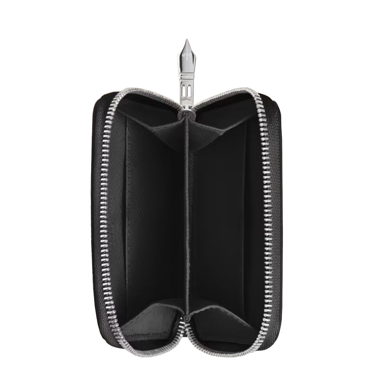 PortefeuilleMontblancMini Portefeuille Montblanc 2cc Zippé en Cuir Sartorial Noir