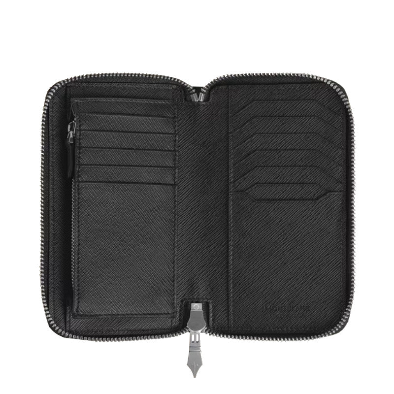 PortefeuilleMontblancPortefeuille zippé 12cc Montblanc Sartorial moyen format