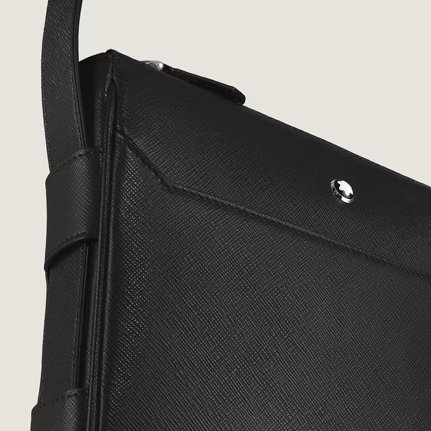 Sacola Messenger Vertical em Couro Sartorial