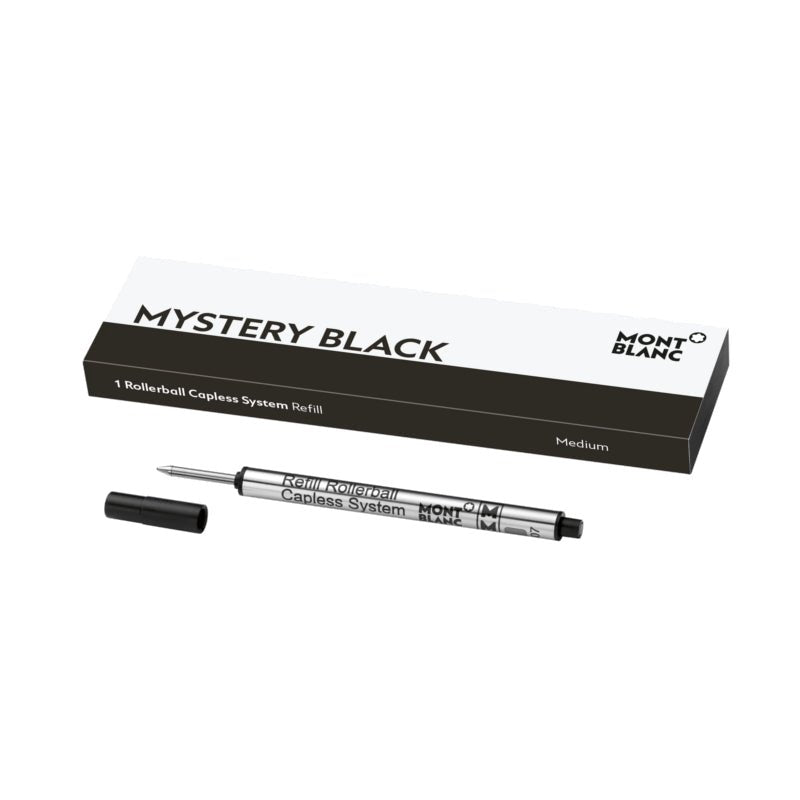 Recharge rollerballMontblanc1 recharge pour rollerball sans capuchon Montblanc (M) Mystery Black