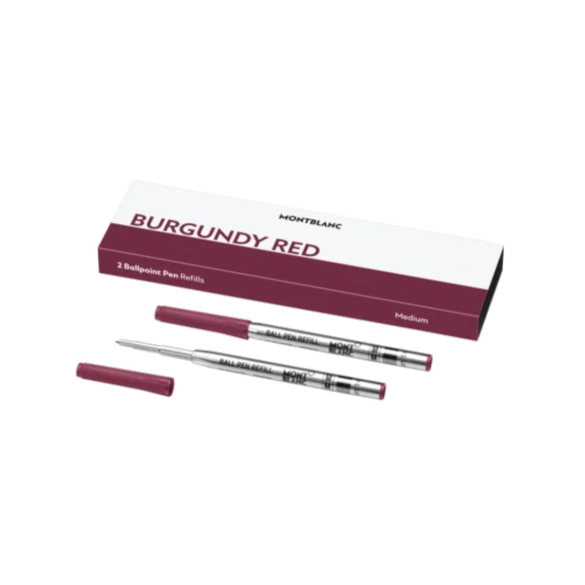 Recharge stylo billeMontblanc2 recharges pour stylo bille Montblanc (M), Burgundy Red