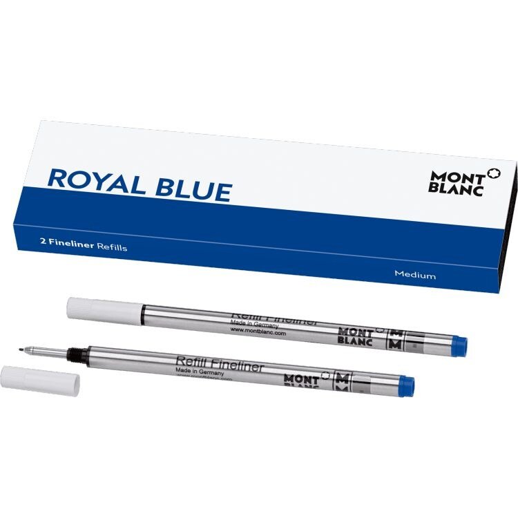 Recharges pour feutre finMontblanc2 recharges pour feutre fin Montblanc (M), Royal Blue
