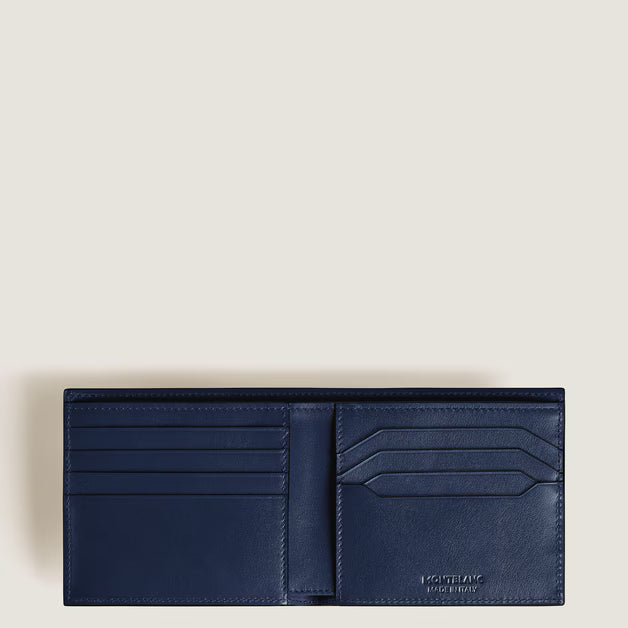Portefeuille 8cc en Cuir Meisterstück Noir et bleu