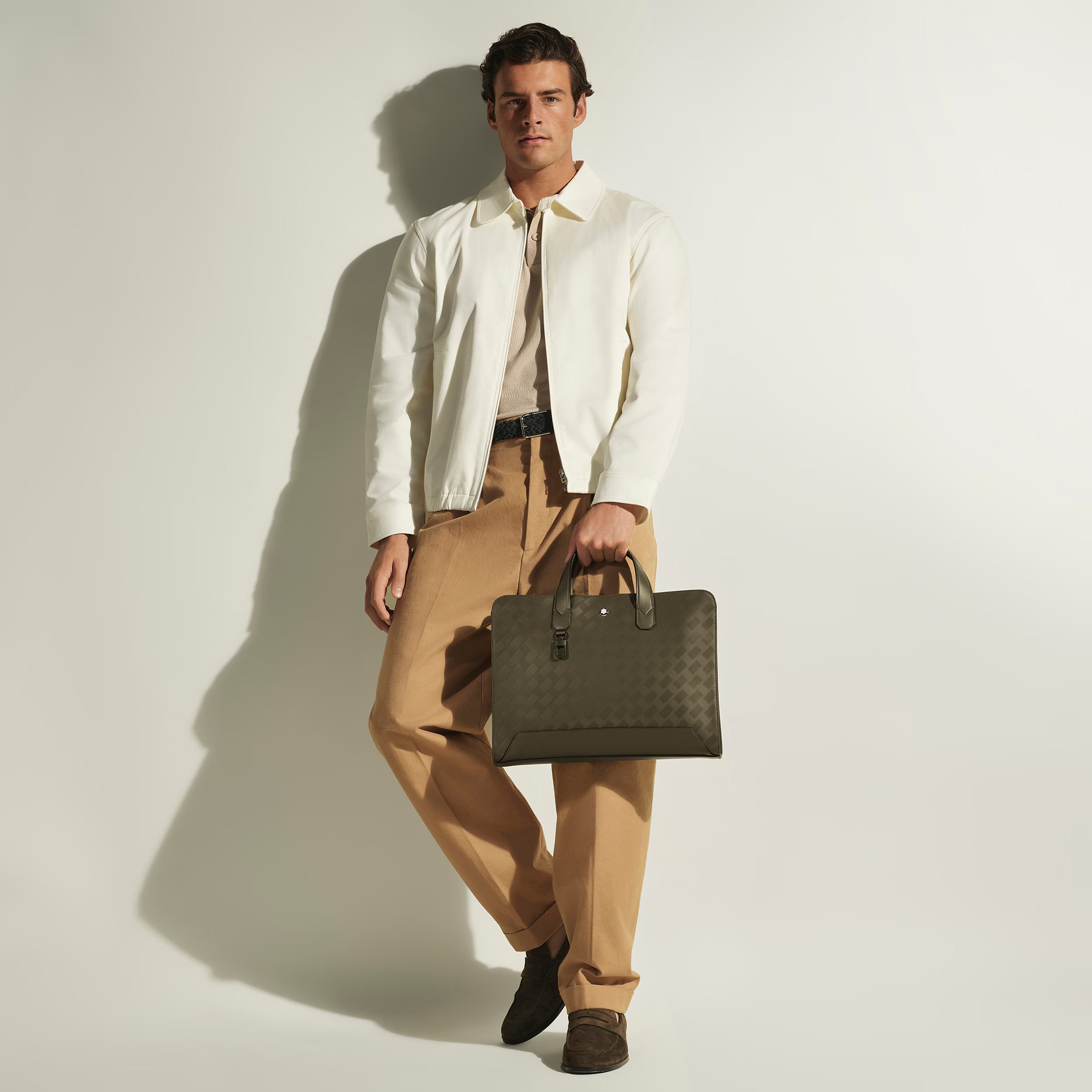 Porte-documents Fin en Cuir Extreme 3.0 Kaki