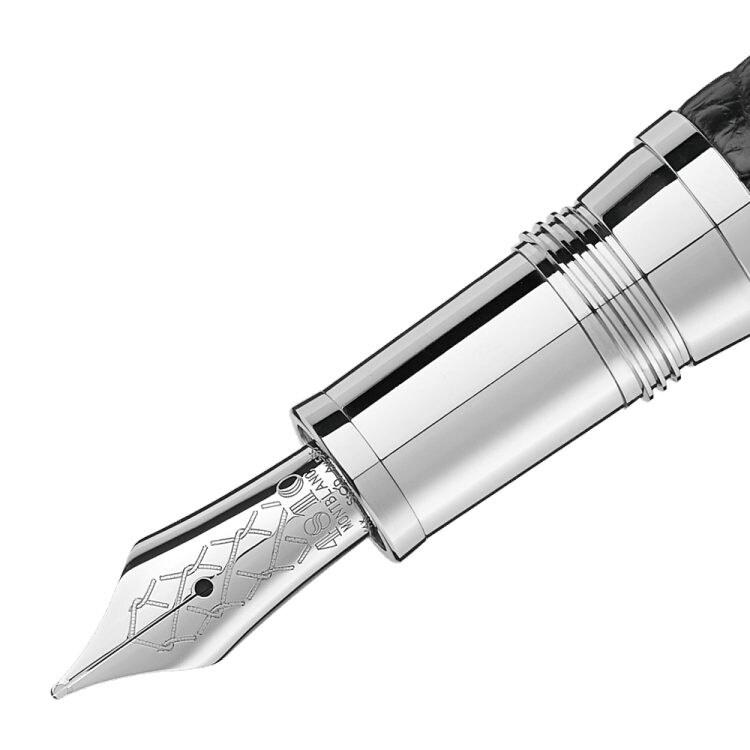 Stylo plumeMontblancStylo plume Montblanc Great Masters Exotic Leather en cuir d'alligator noir