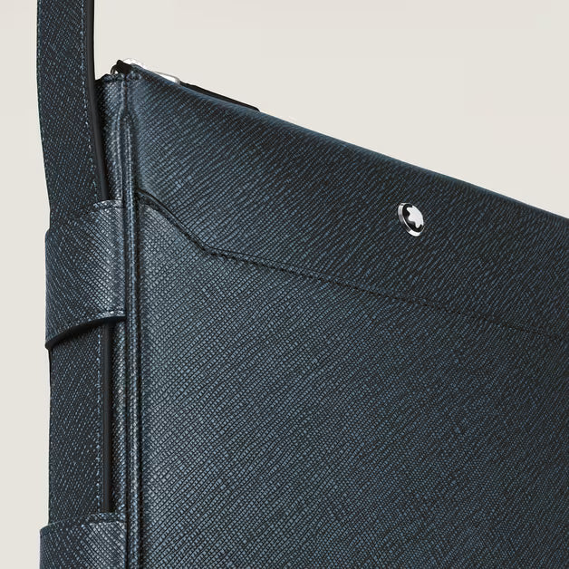 Sacola Mensageiro Vertical em Couro Sartorial