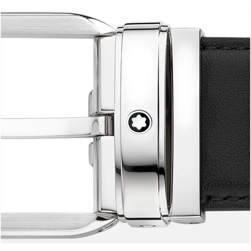 CeintureMontblancCeinture Montblanc De 35 mm En Cuir Noir