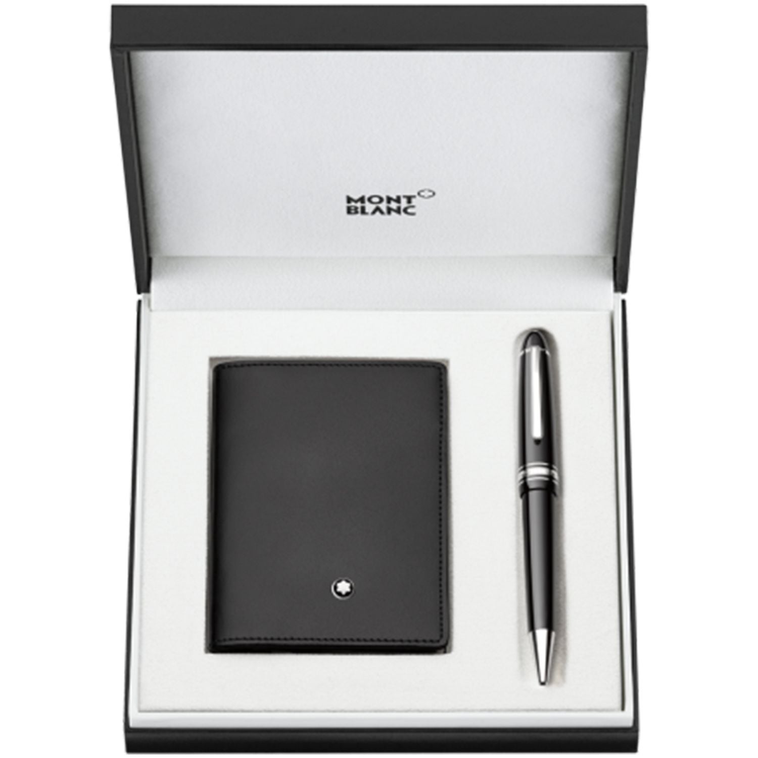 Coffret cadeauMontblancCoffret stylo bille Montblanc Meisterstück Midsize et porte - cartes de visite Meisterstück