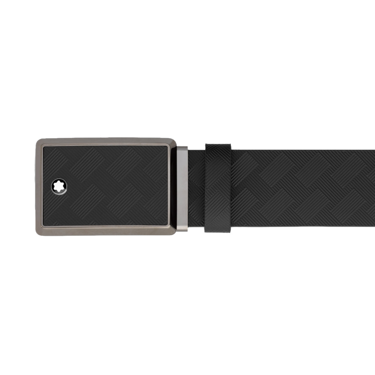 Ceinture Montblanc de 35 mm en cuir noir
