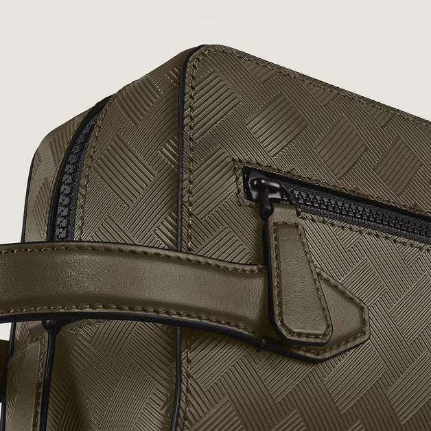 Trousse de Toilette en Cuir Extreme Kaki