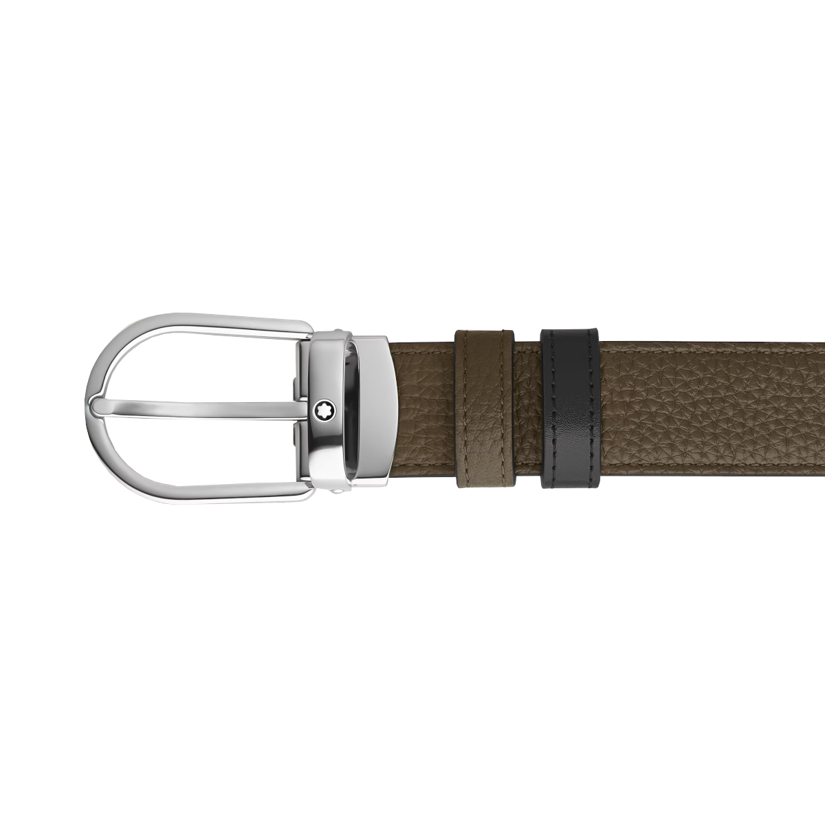 Ceinture Réversible Horseshoe 30 mm Montblanc Grainé Vert