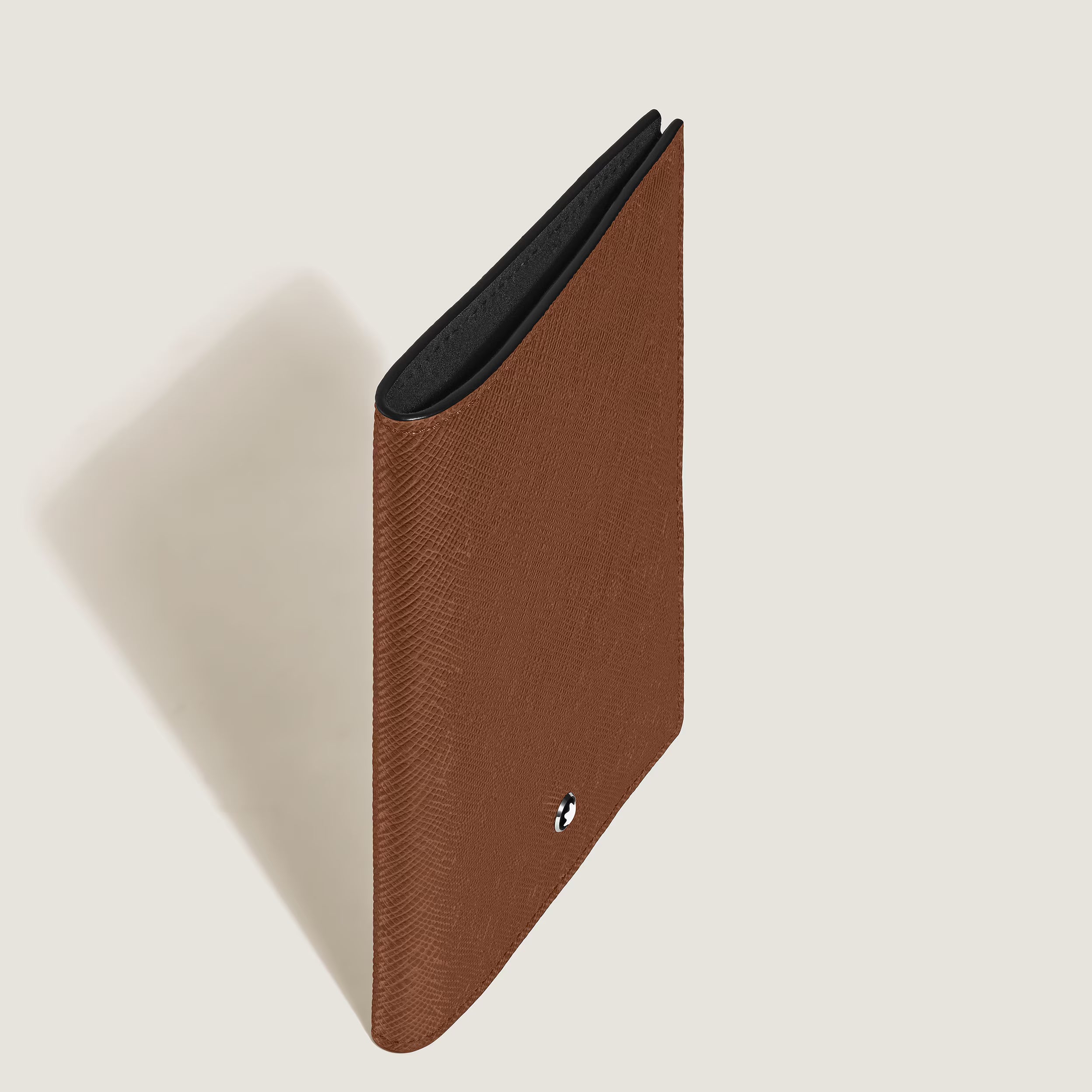 Tarjetero para pasaporte de piel Sartorial