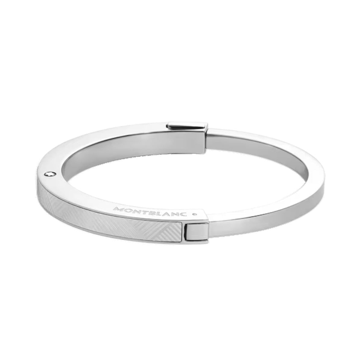 Bracelet hommeMontblancBracelet Jonc Montblanc en Acier avec Motif Extreme