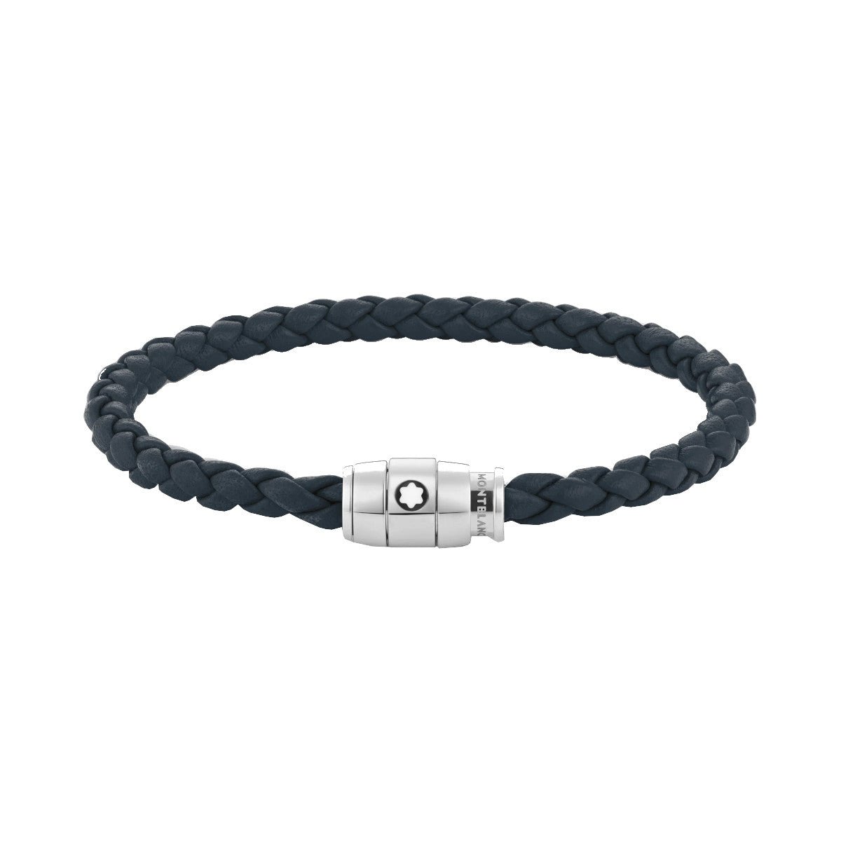 Bracelet hommeMontblancBracelet large Montblanc cuir souple bleu d’AvioS