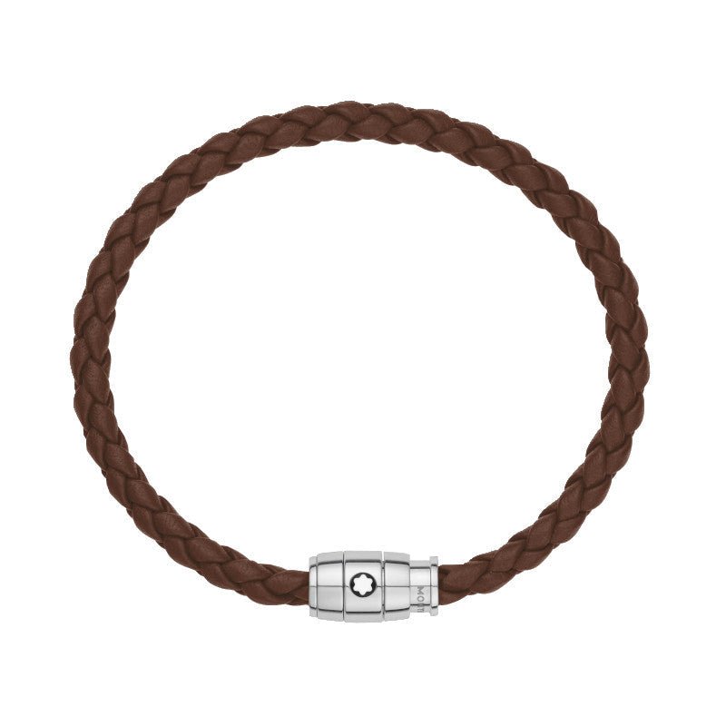 Bracelet hommeMontblancBracelet medium, cuir souple, Marron fauveS