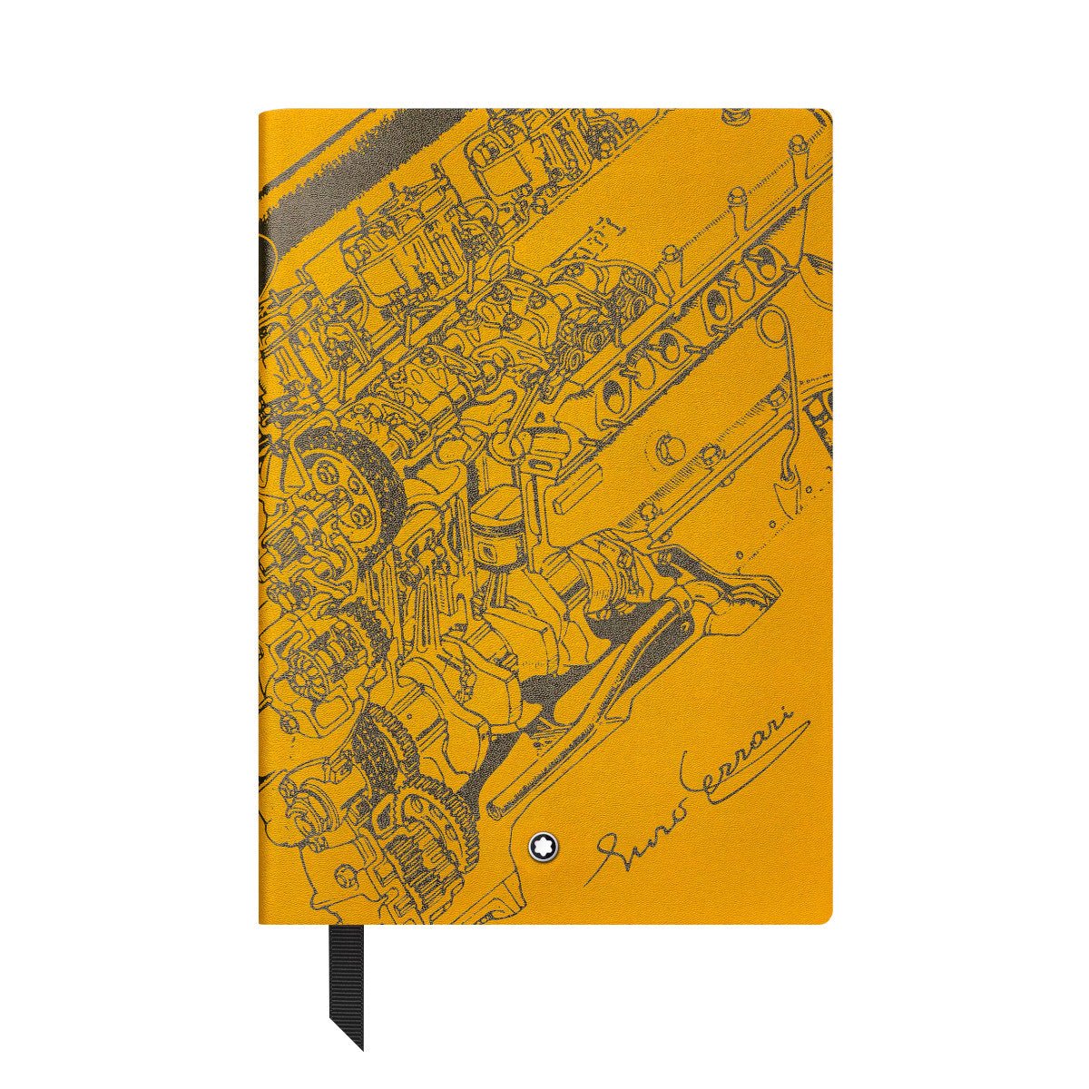 Carnet de noteMontblancCarnet Moyen Format, Great Characters Enzo Ferrari Jaune, Pages Lignées