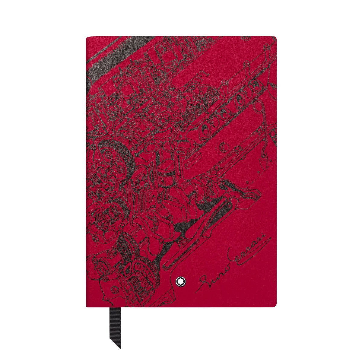 Carnet de noteMontblancCarnet Moyen Format, Great Characters Enzo Ferrari Rouge, Pages Lignées