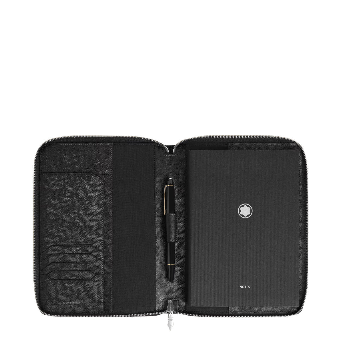 Carnet de noteMontblancÉtui pour Carnet Petit Format Zippé Montblanc Sartorial Noir